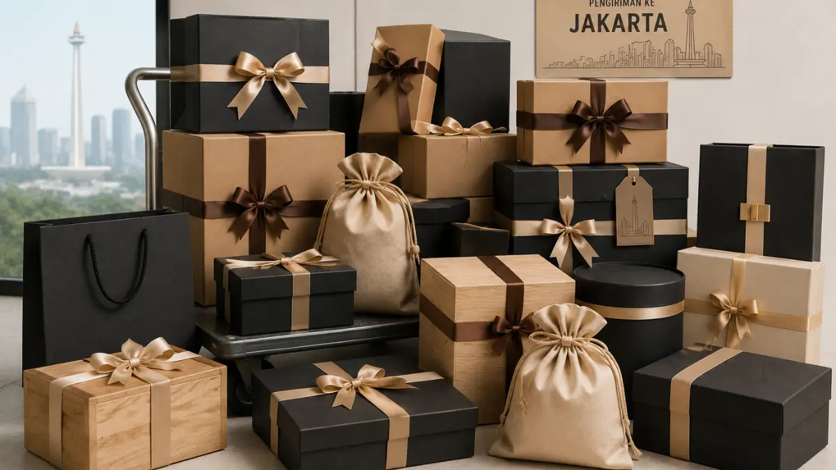 Koleksi signature souvenir kantor eksklusif dengan finishing premium