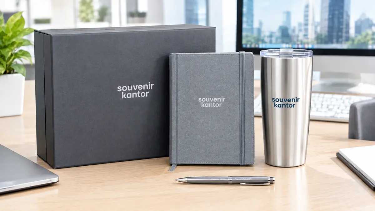 Paket premium souvenir workshop Palembang dengan tumbler dan tote bag