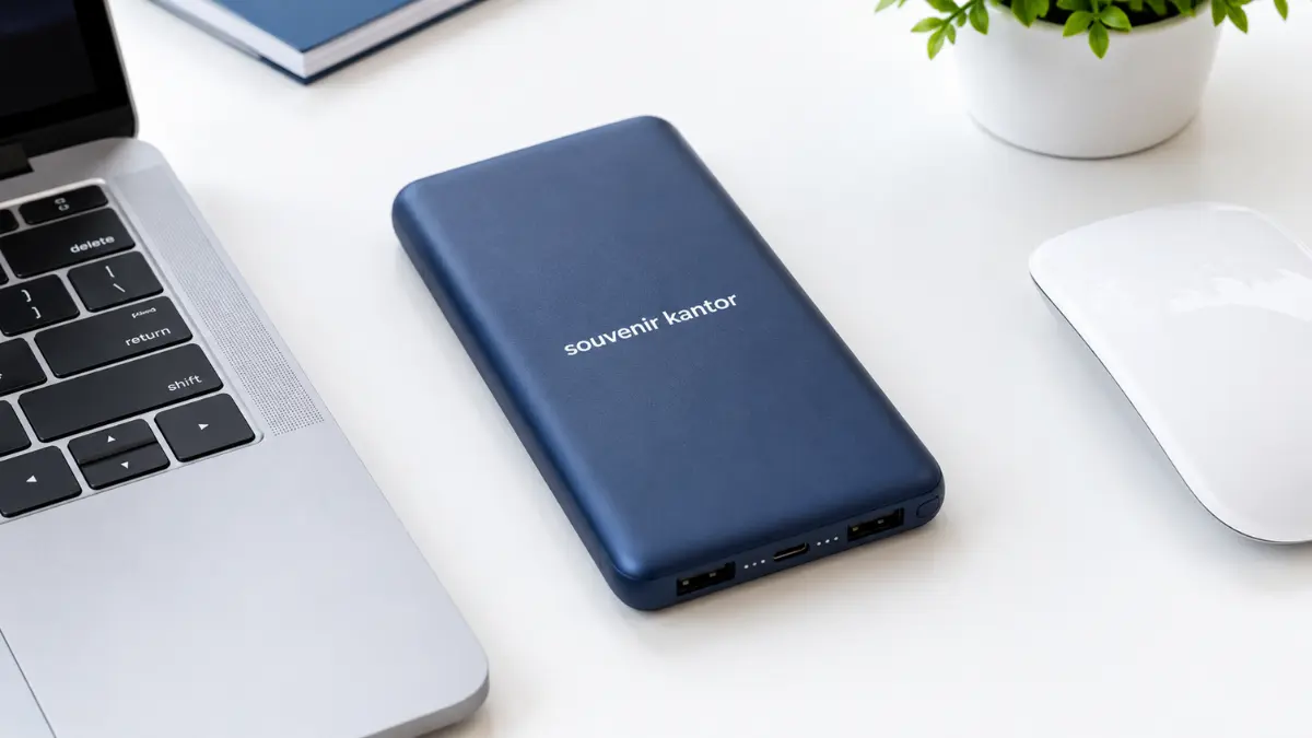 Power Bank Custom Logo Media Branding Kantor Ber-ROI Tinggi