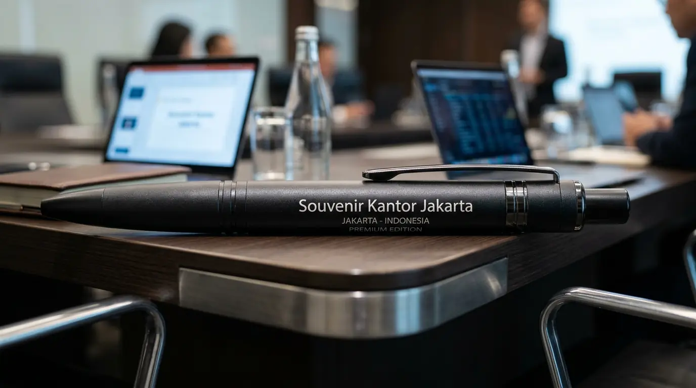 Pulpen promosi perusahaan custom logo murah grosir di Jakarta