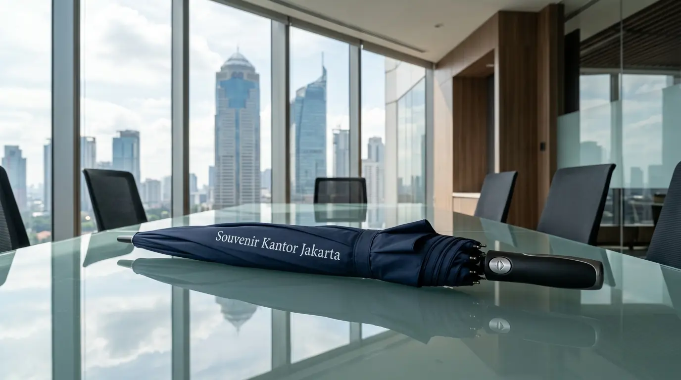 Jasa pembuatan payung souvenir kantor terpercaya di Jakarta