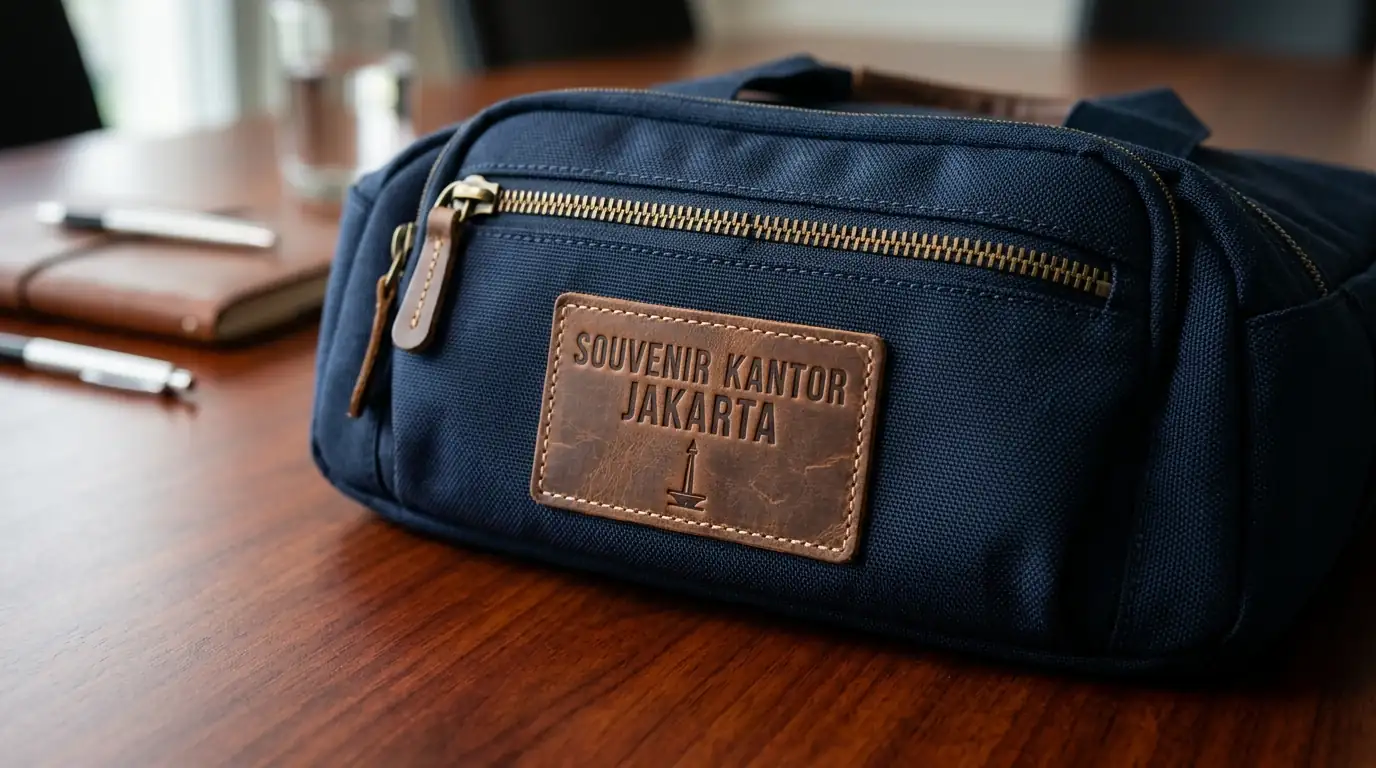 Tas laptop custom logo perusahaan eksklusif untuk eksekutif di Jakarta