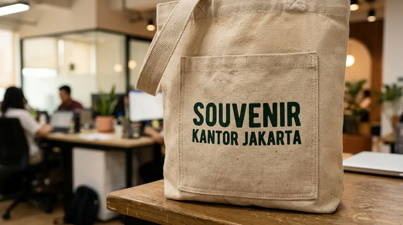 Tas promosi perusahaan custom logo murah untuk media branding di Jakarta