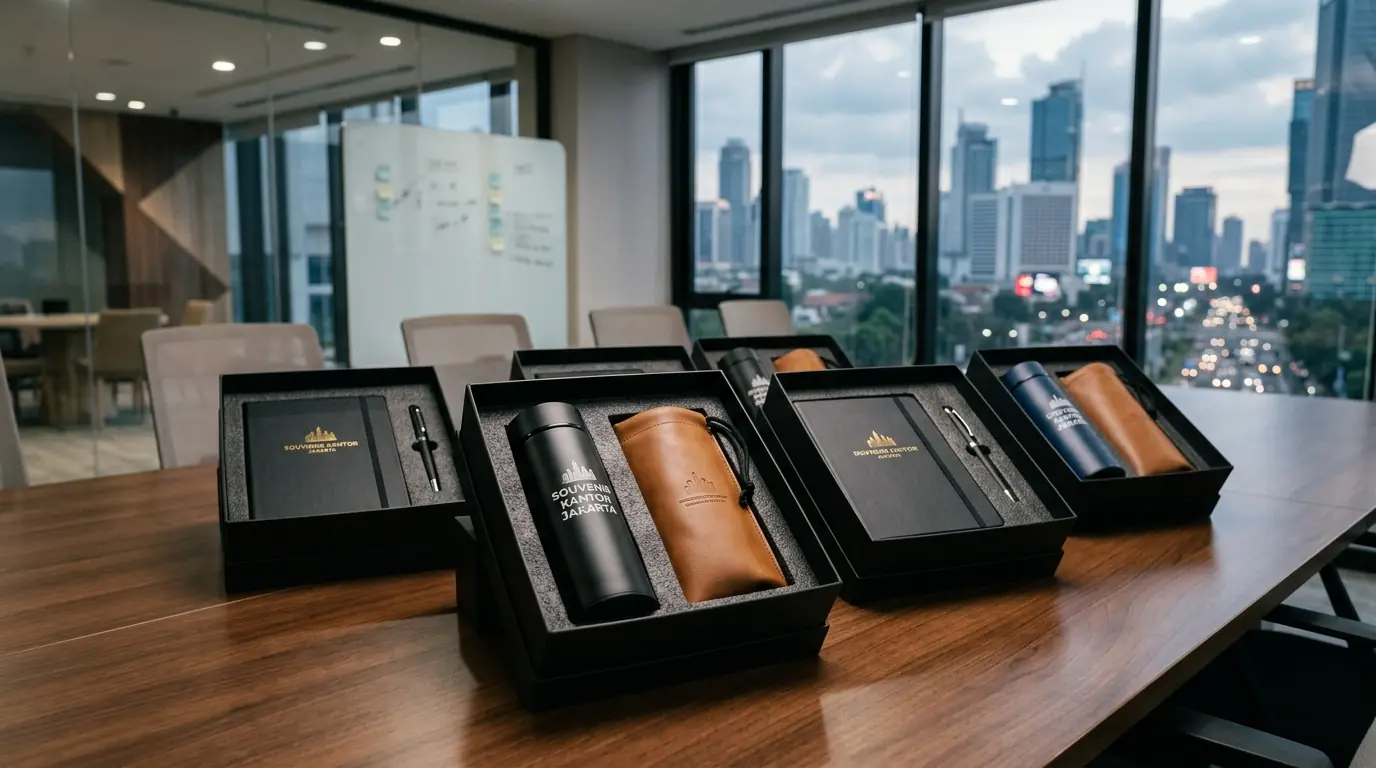 Vendor merchandise paket corporate gift custom terpercaya di Jakarta